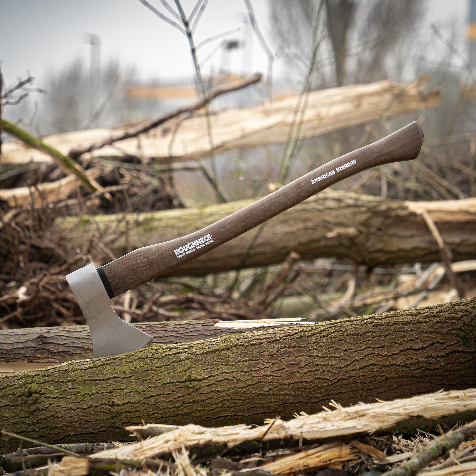Roughneck ROU65675 Traditional Hickory Handle Axe 1.6kg (3½lbs) Marron