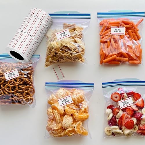 Miniatura 5 de Ciieeo 1 rollo 6000 etiquetas de precio blanco precio máquina etiquetas adhesivas para etiquetas, etiquetas adhesivas para precios y fechas,