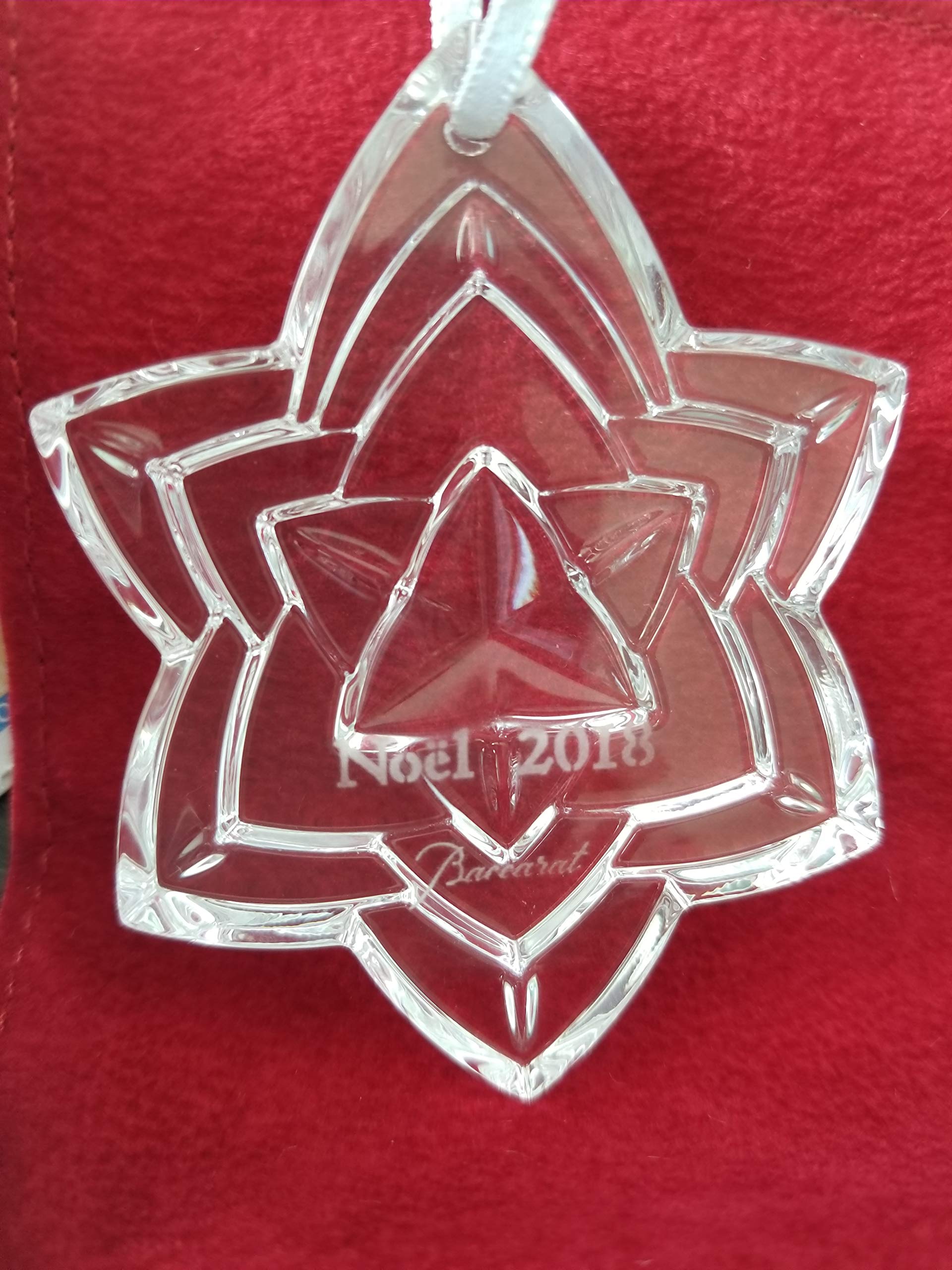 Amazon.com: Baccarat 2018 Annual Crystal Christmas Ornament