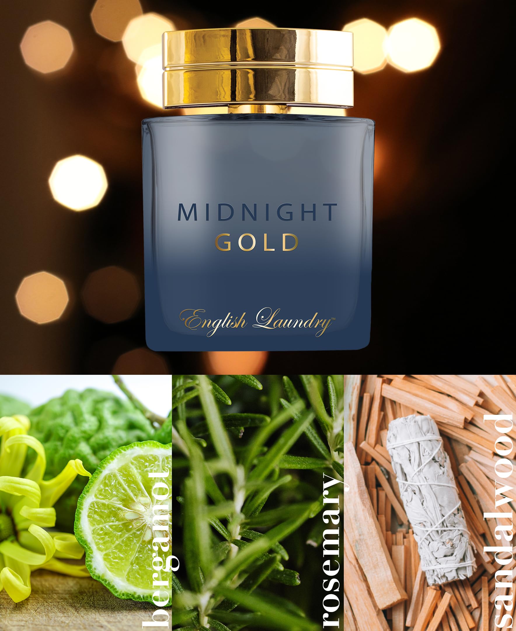 English Laundry Midnight Gold Eau de Parfum Spray, 3.4 fl. oz