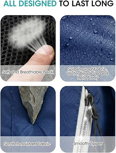 Miniatura 8 de Mochila de senderismo pequeña plegable con 3 bolsillos para correa, mochila ligera 300D a prueba de derrames para hombres y mujeres, mochila de gris