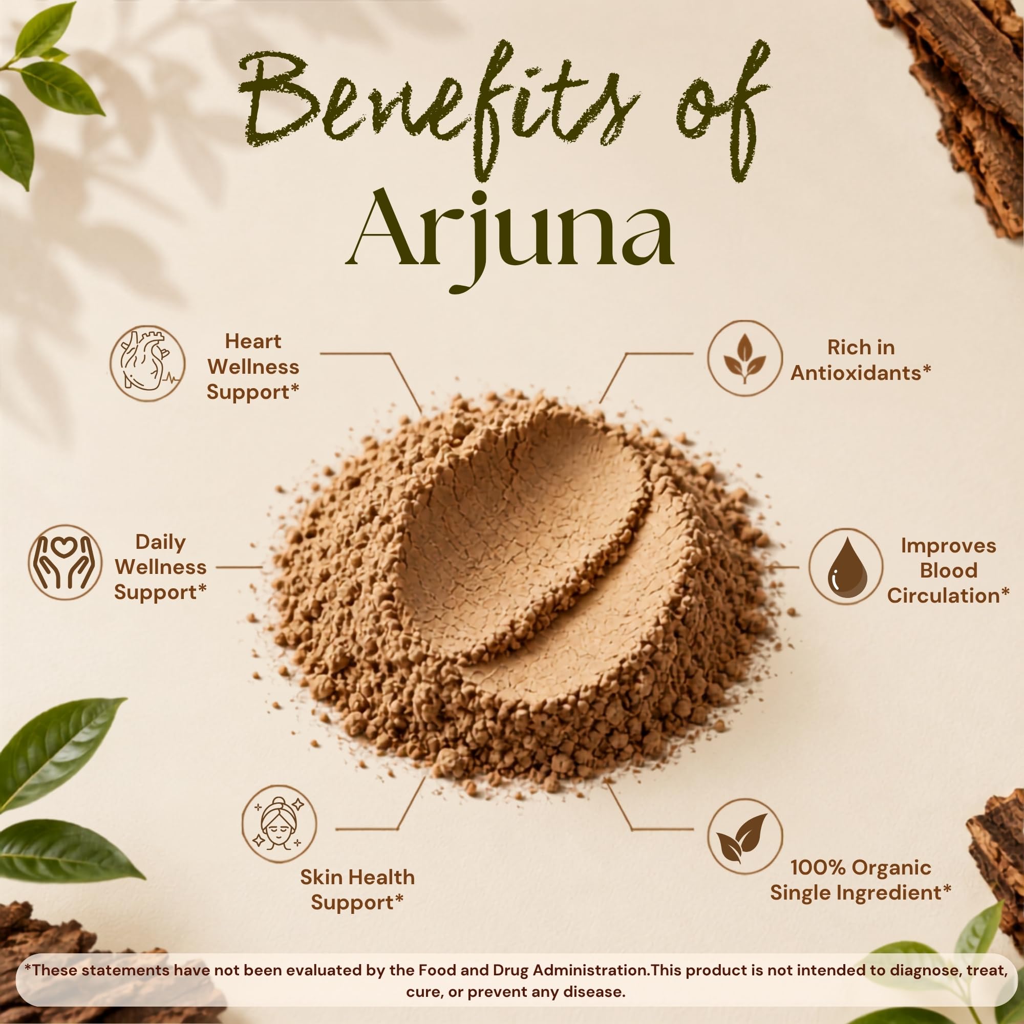Vitamatic USDA Organic Arjuna Bark Powder – 1 lb (16 oz) — Amazon image 3