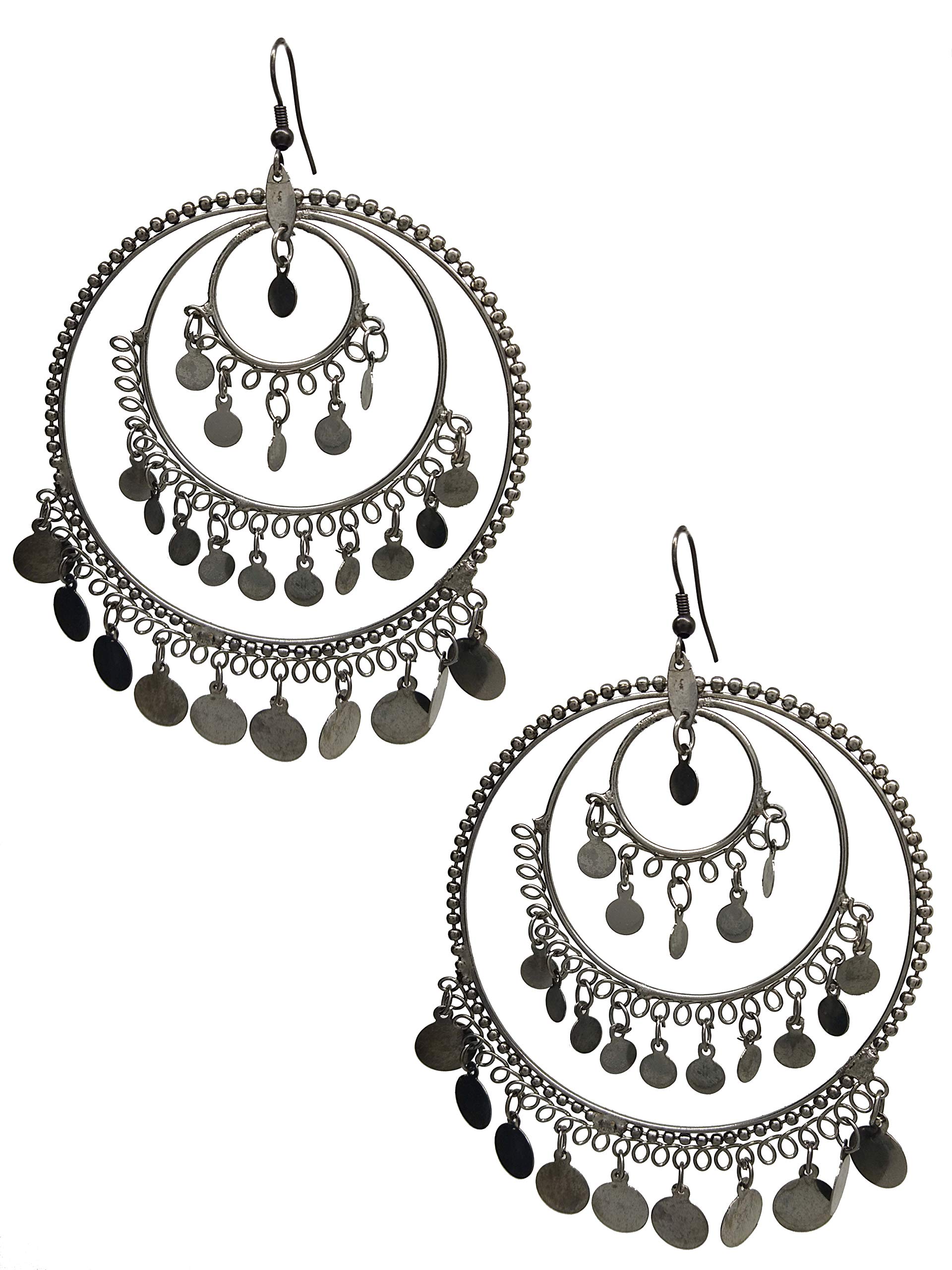 Total Fashion Silver Metal Earrings For Womens & Girls, Grey, Free Size (B07D5ZQ7CP) Amazon Price History, Amazon Price Tracker
