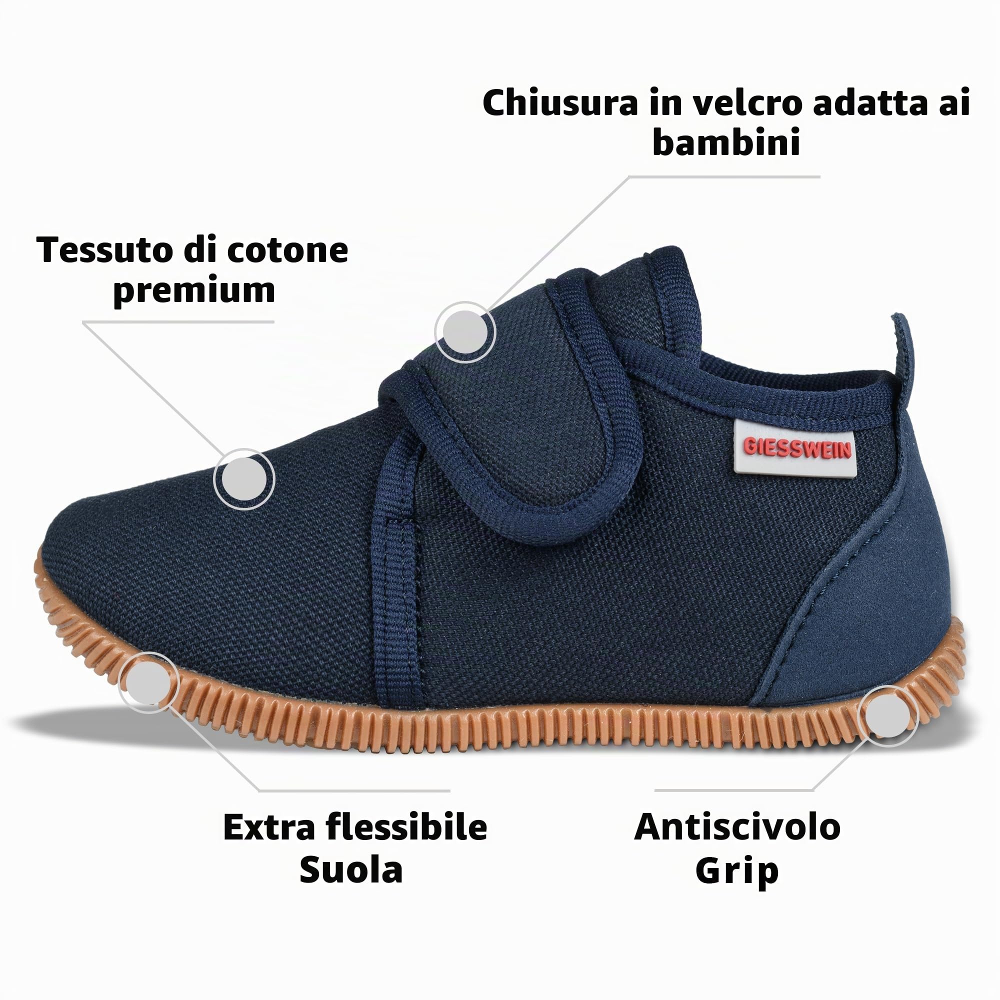 Giesswein Strass - Slim Fit Pantofole AlteUnisex - Bambini e ragazzi