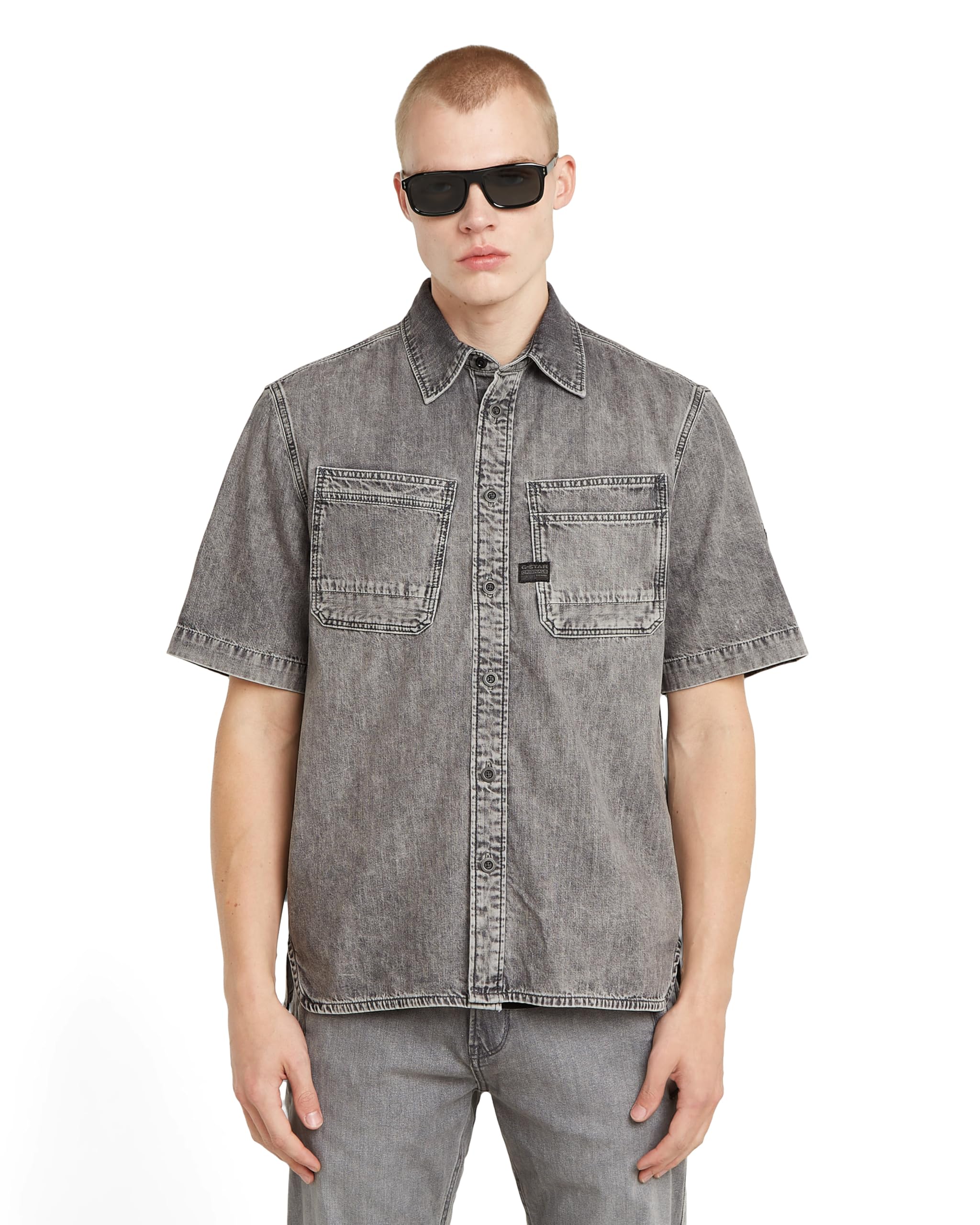 G-STAR, Slanted Double Pocket Regular Shirt