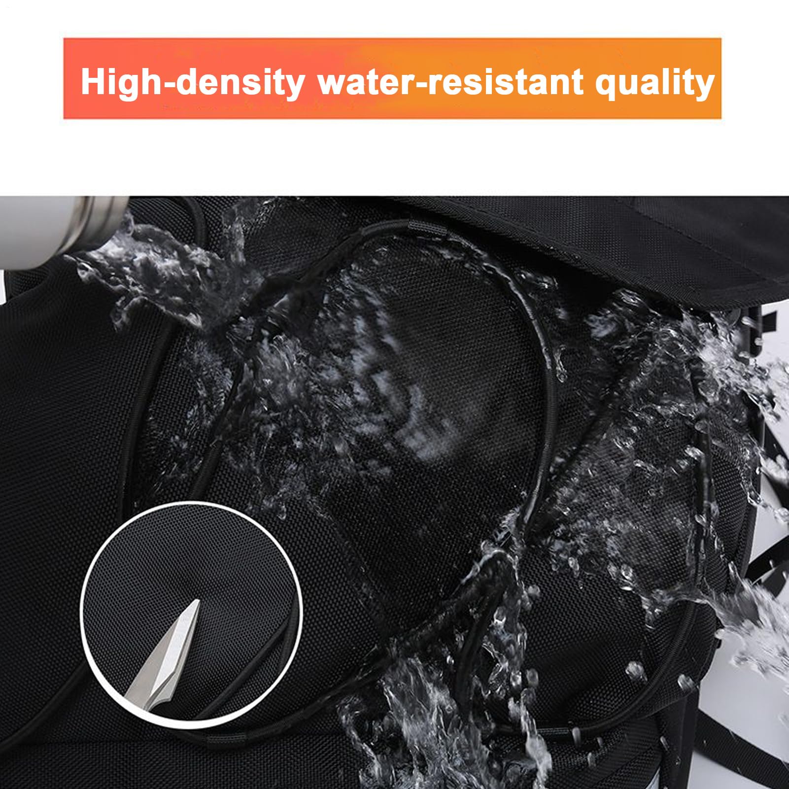 Motorradtaschen Für Rücksitz Wasserdichte Motorrad Gepäcktasche Hinten | Reflektierende Allwetter Satteltasche für Reisen Nachtpendeln und Roadtrips