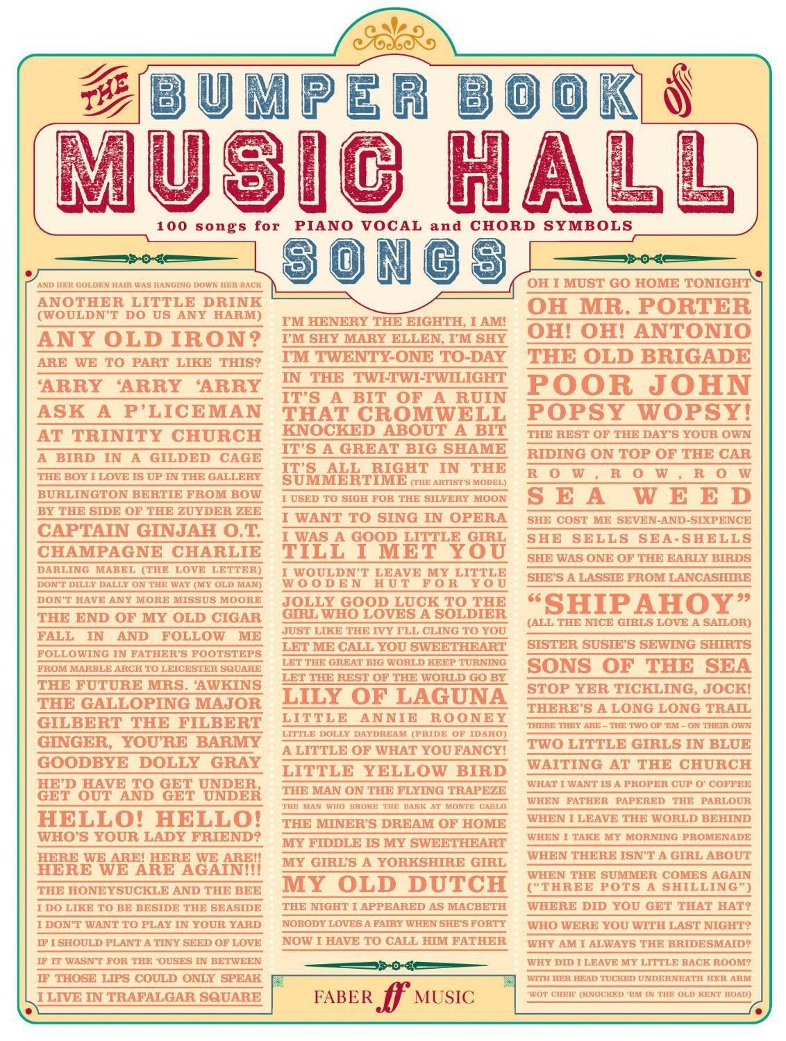 Bumper Book of Music Hall Songs: (Piano, Vocal, Guitar) (Pvg)