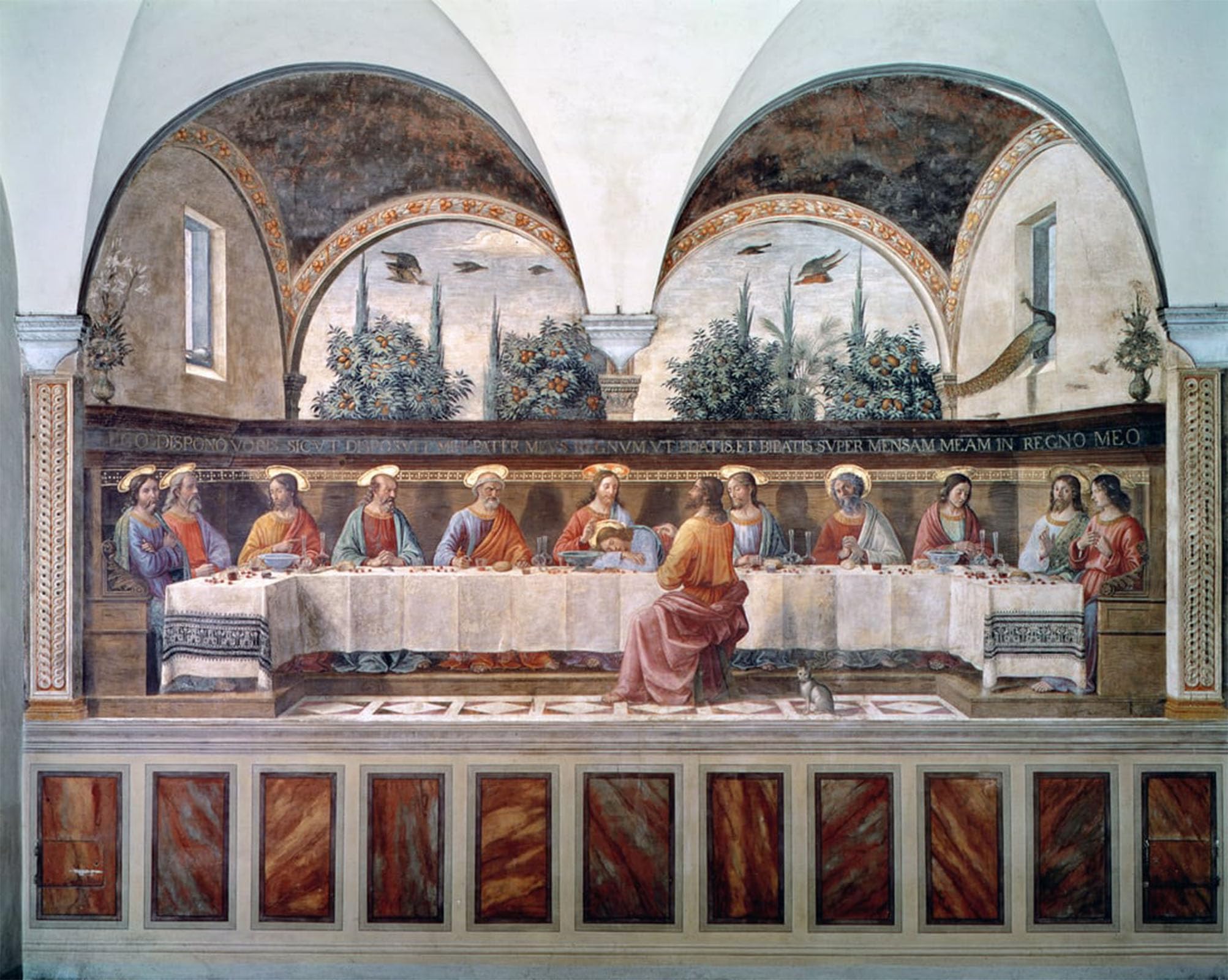 ARTXLXXBN Famous Prints Artwork Pictures Poster Painting Art the Last Supper by Domenico Ghirlandaio Artwork Landscape Pictures for Home Decor 60x90cm