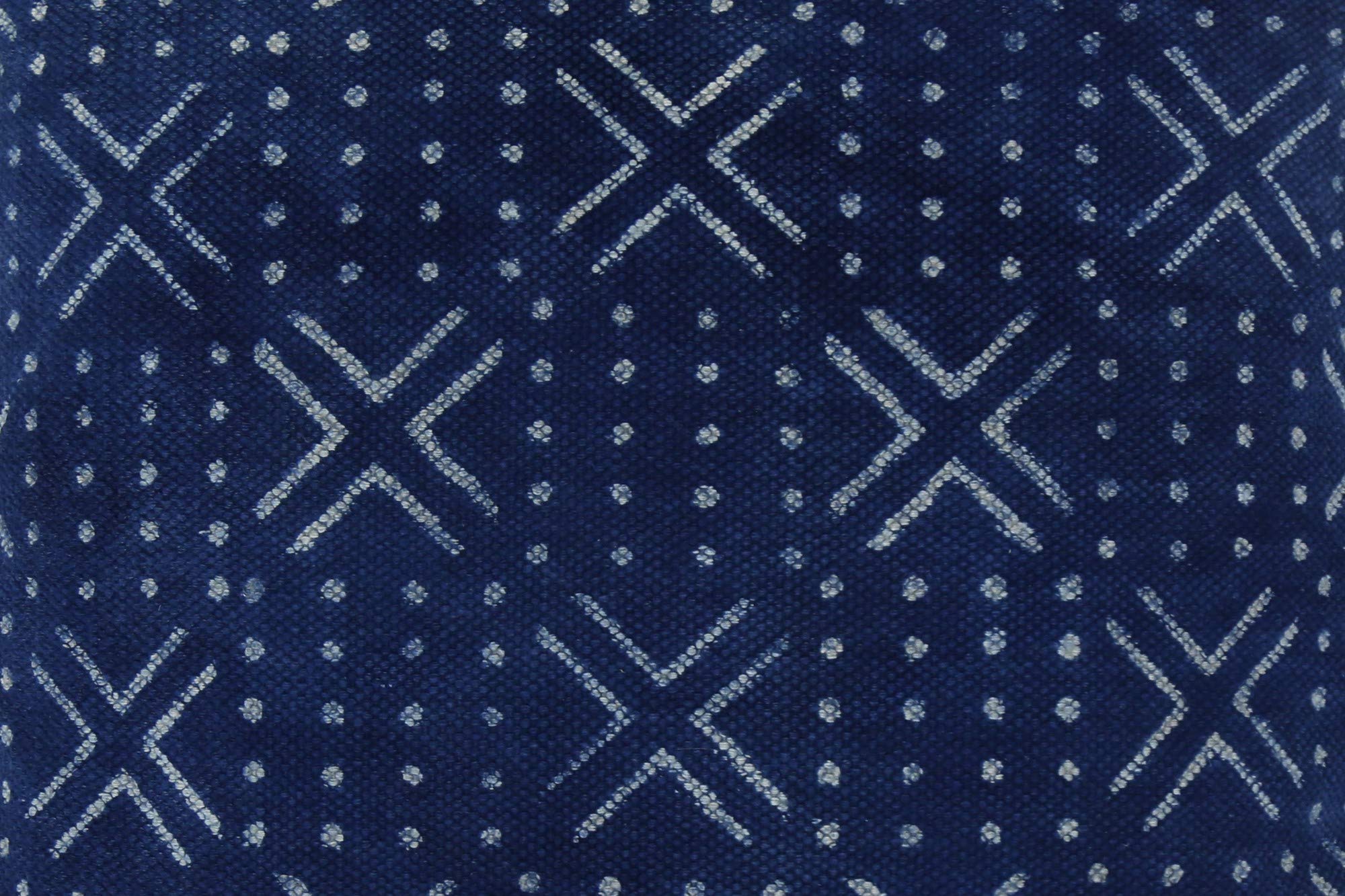 Funda de almohada floral decoración del hogar,Cojín Indigo Cojín de 20 "x 20" pulgadas,Cojín de alfombra Cojín de tela de barro,Cojín decorativo Funda de cojín de algodón,Cojín con estampado bloques