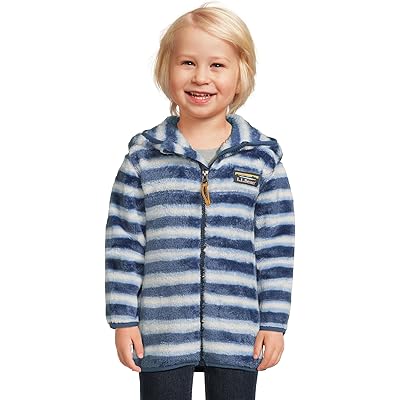 Пальто L.L.Bean Kids Hi-Pile Fleece, Print (Little Kid) brightwater blue sripe