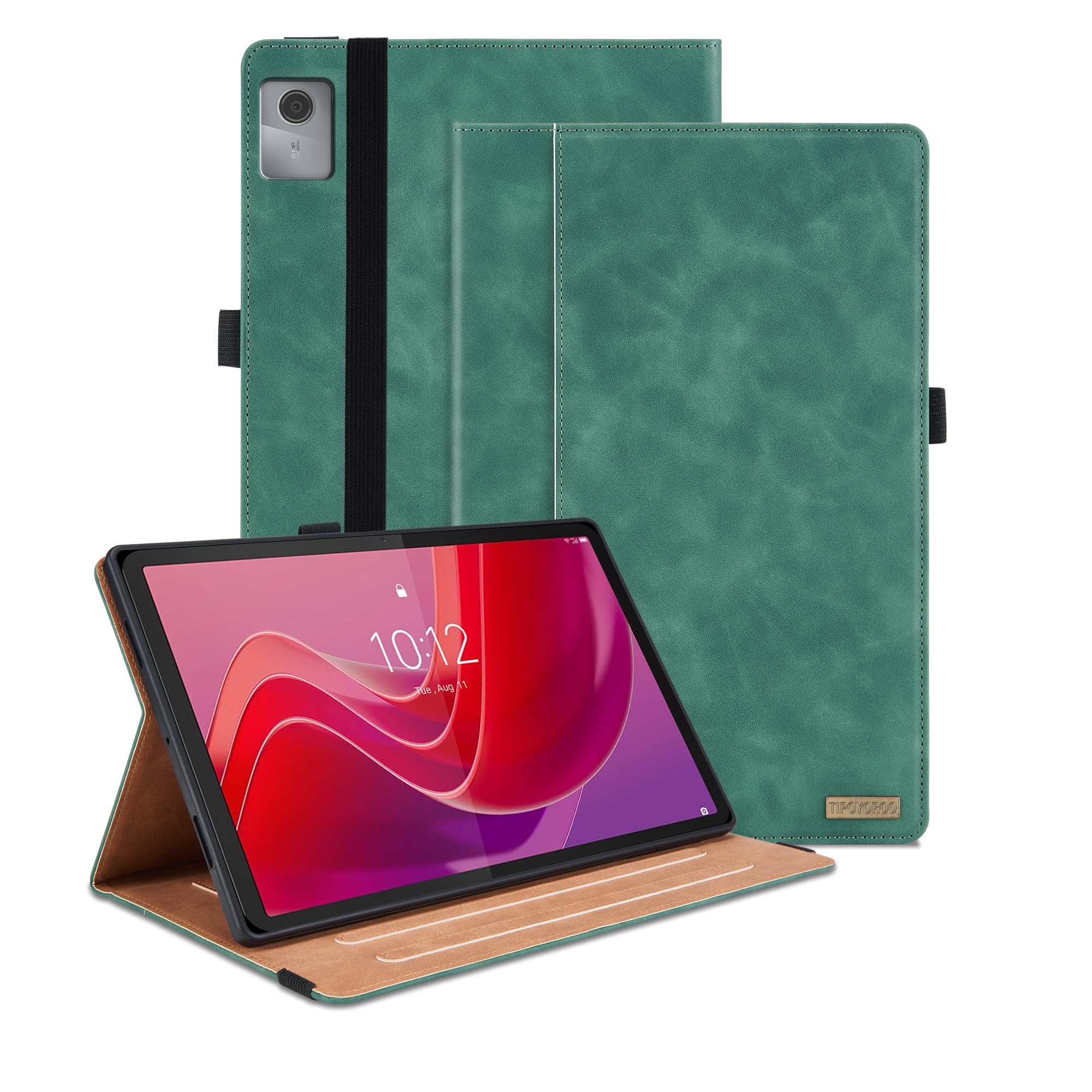 Case for Lenovo Tab M11 / Tab K11 LTE 11 Inch (TB330FU) 2024 Released, Multi-Angle Viewing Smart Cover with Pocket, Business PU Leather Flip Stand