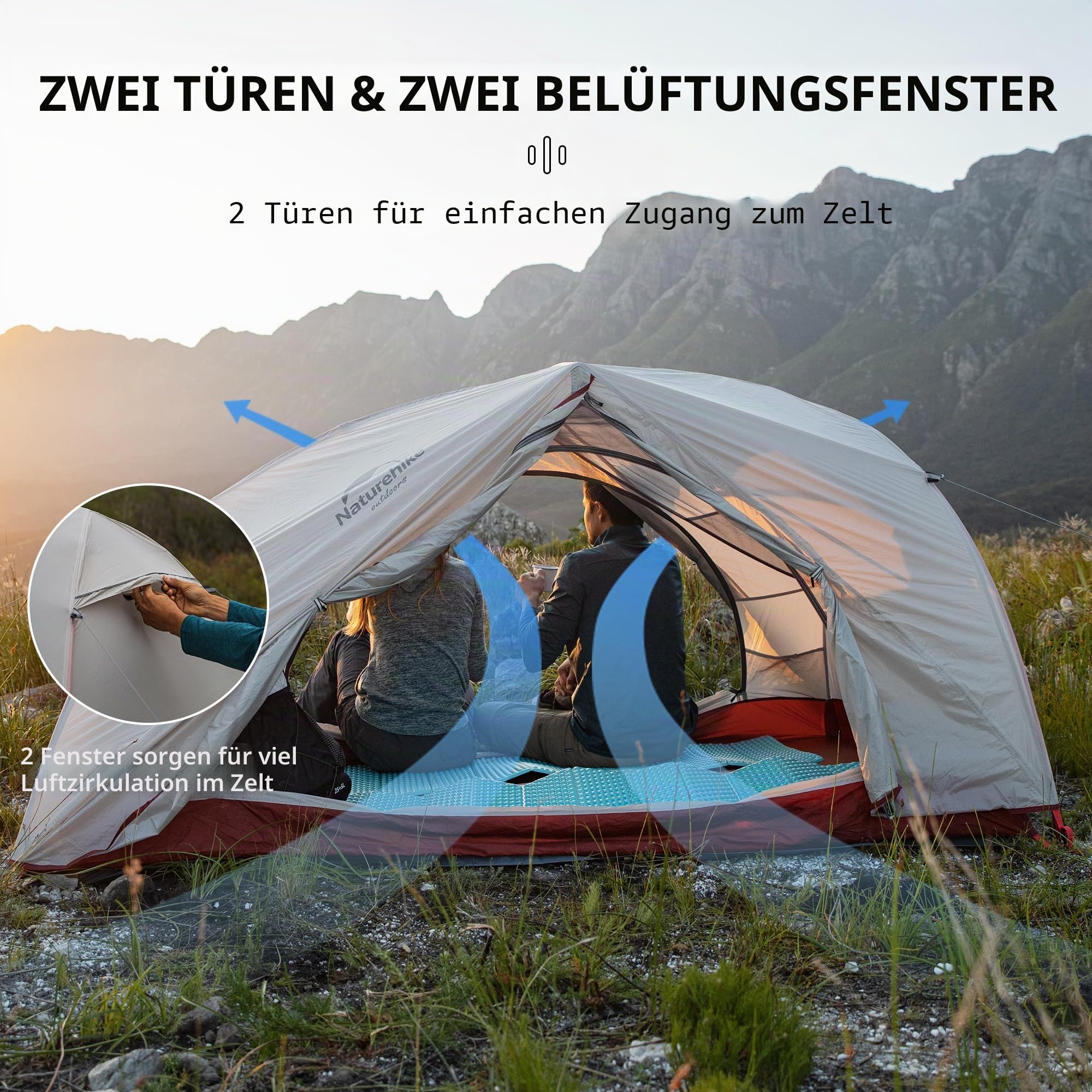 Naturehike Star-River Zelt 2 Personen Doppelzelt Ultraleichtes Zelt Rucksackreisen Wasserdicht Wandern Camping Zelt