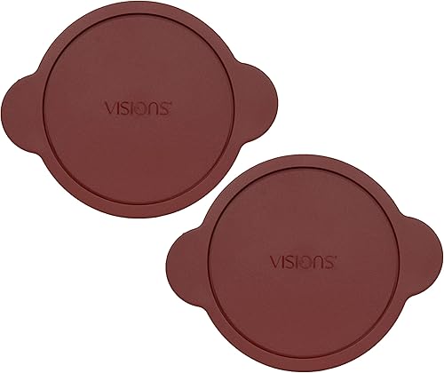 Visions CM 225-PC 2.25L Tapas de plástico de arándano para plato de vidrio (el plato de vidrio se vende por separado) – Paquete de 2