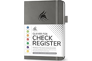 Clever Fox Check Ledger Book: Premium Checkbook & Bank Account Register for Diligent Money Management