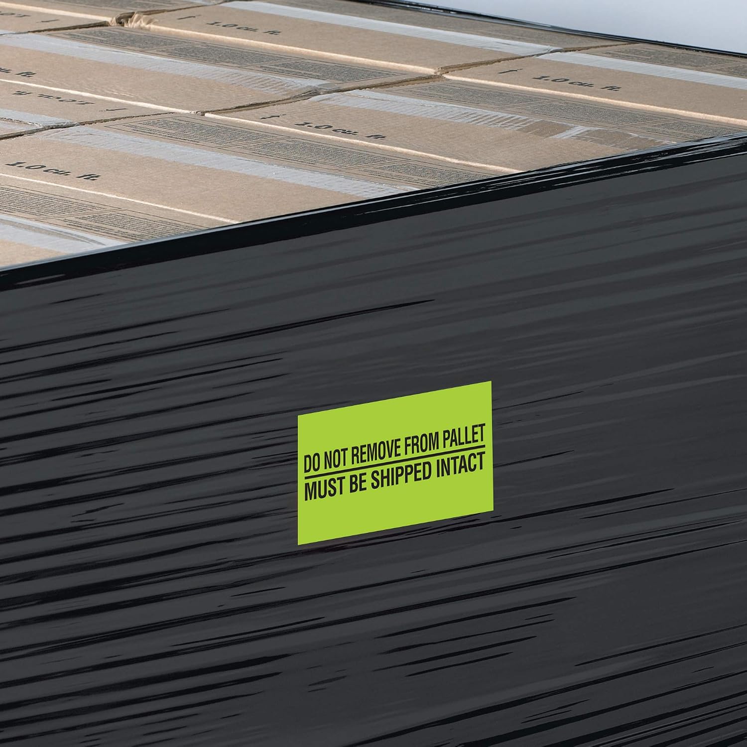 Tape Logic Aviditi Tape Logic 2" x 5","Do Not Remove from Pallet" Fluorescent Green Warning Sticker, for Shipping, Handling and Packing (1 Roll of 500 Labels)
