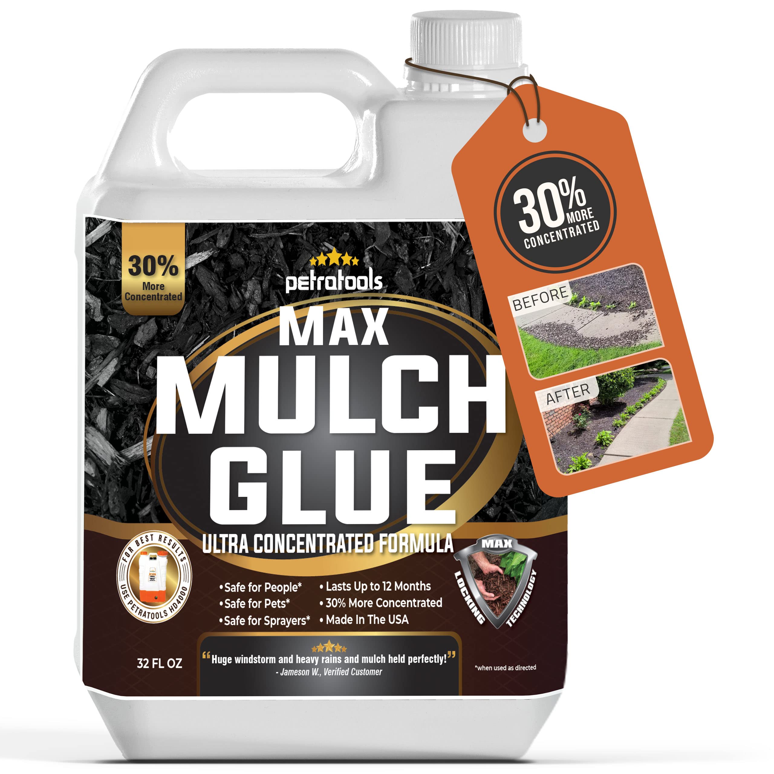Buy PetraTools Mulch Glue, Mulch Binder Glue, Small Gravel Binder