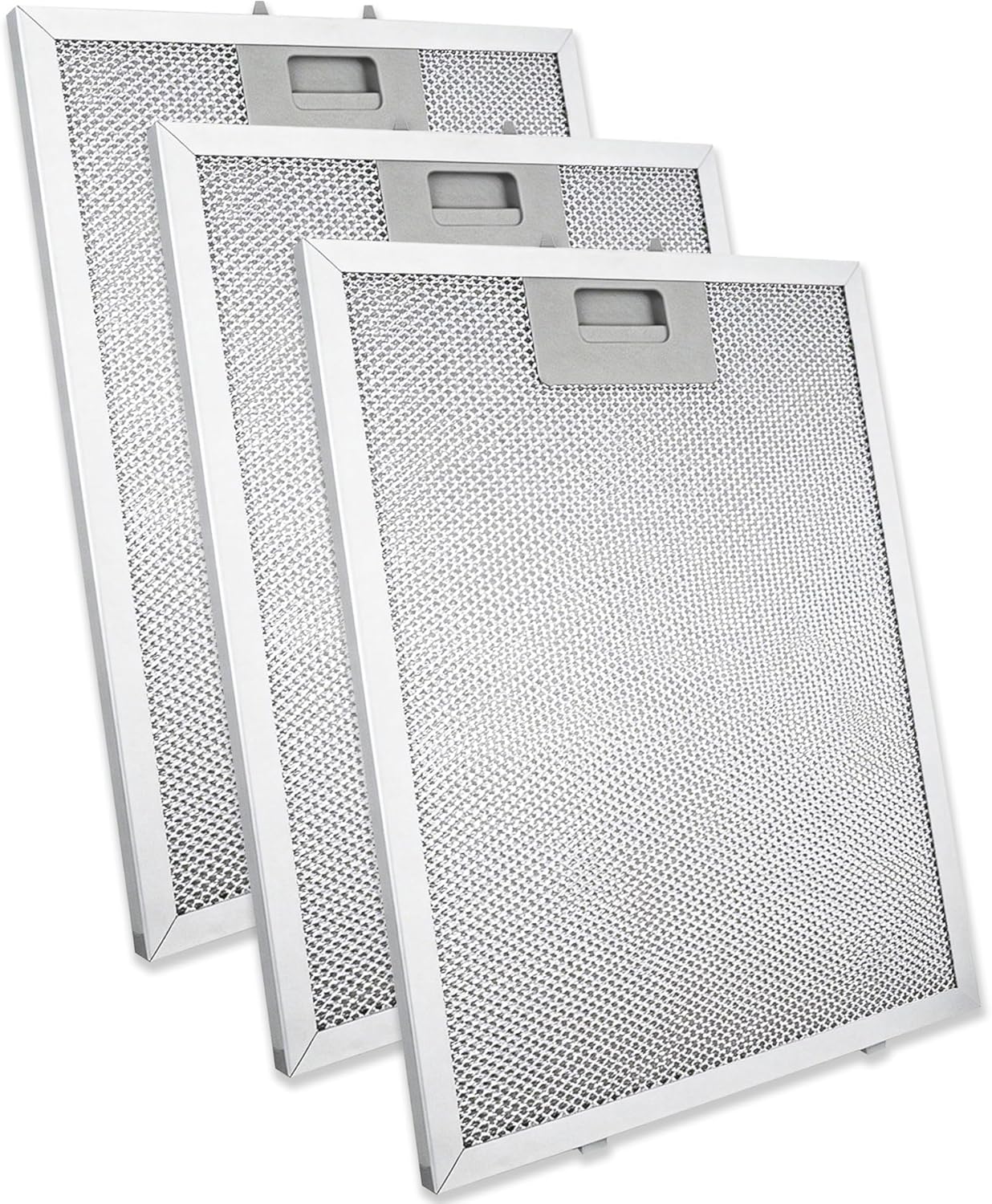 3-Pack Universal 12-5/9" x 10-1/5" (12.56”x10.2”) Range Hood Filter - Aluminum Mesh Grease Filter, Replacement for Most Kitchen Vent Hood & Ducted/Non-Ducted