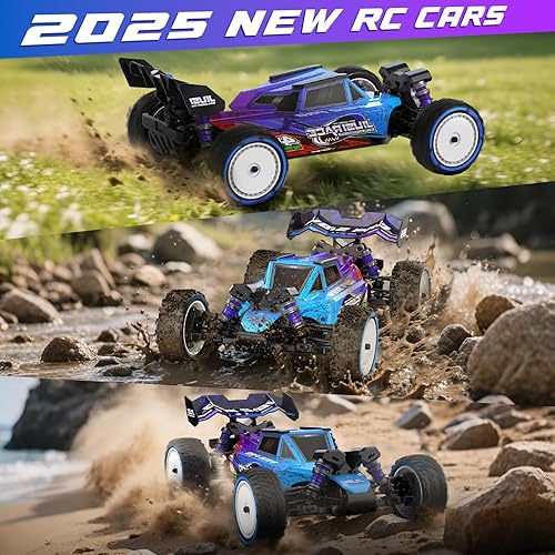 Miniatura 10 de Camiones RC sin escobillas 114 para adultos, camión todo terreno impermeable de 50 mph 4WD y sistema de carga rápida de 20 W con control remoto de