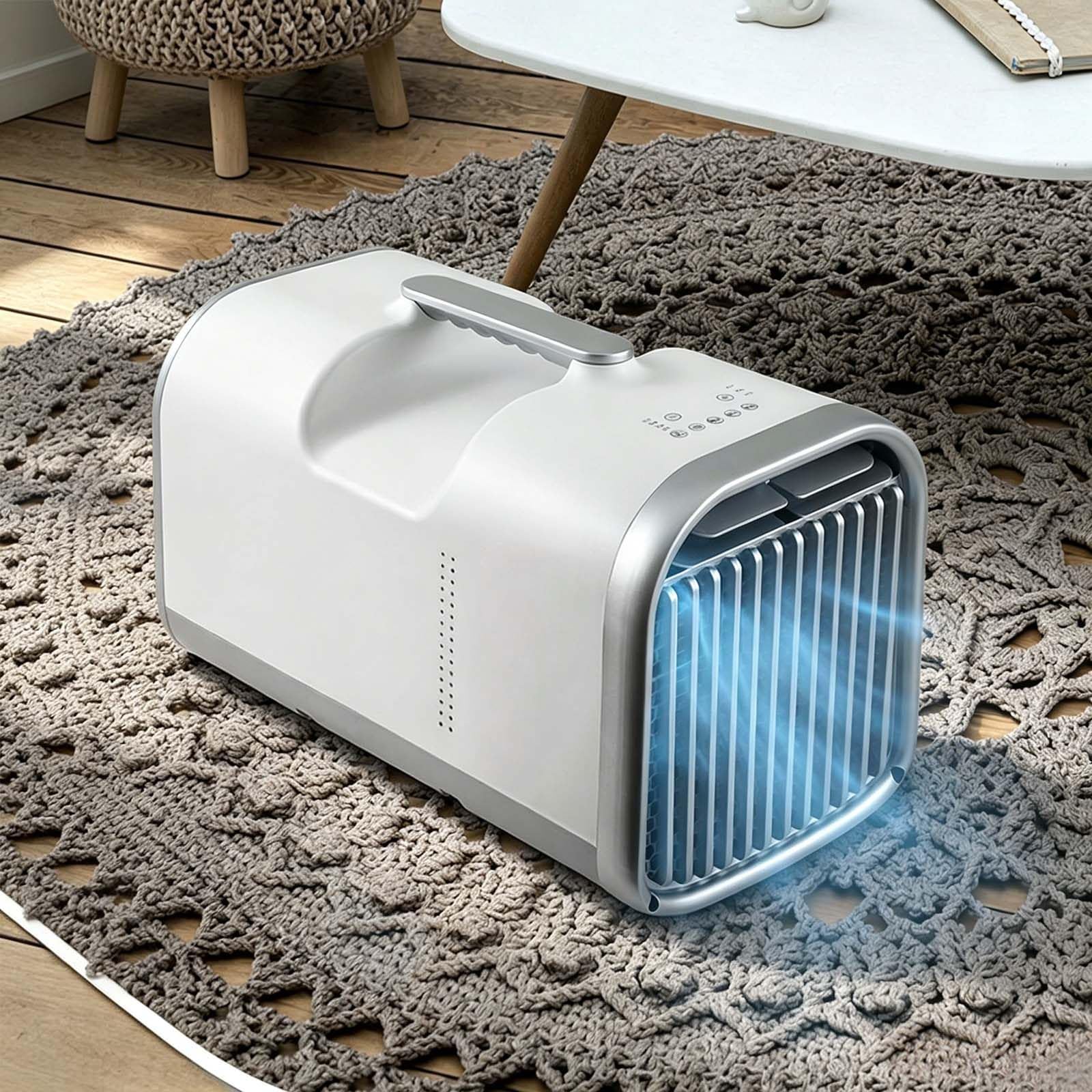 QFGain Portable Air Conditioner 5100 BTU - Cooling/Fan/Dehumidifier/Sleep Modes, 1-12H Timer, Auto Evap