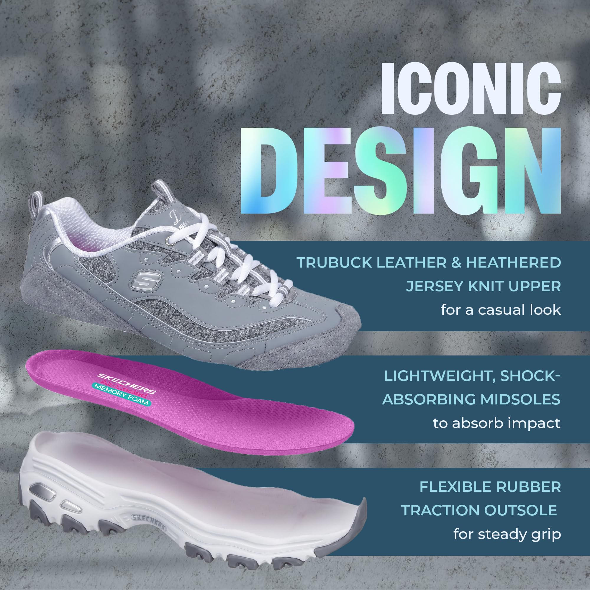 Skechers Sneakers Mujer D Lites Blanco