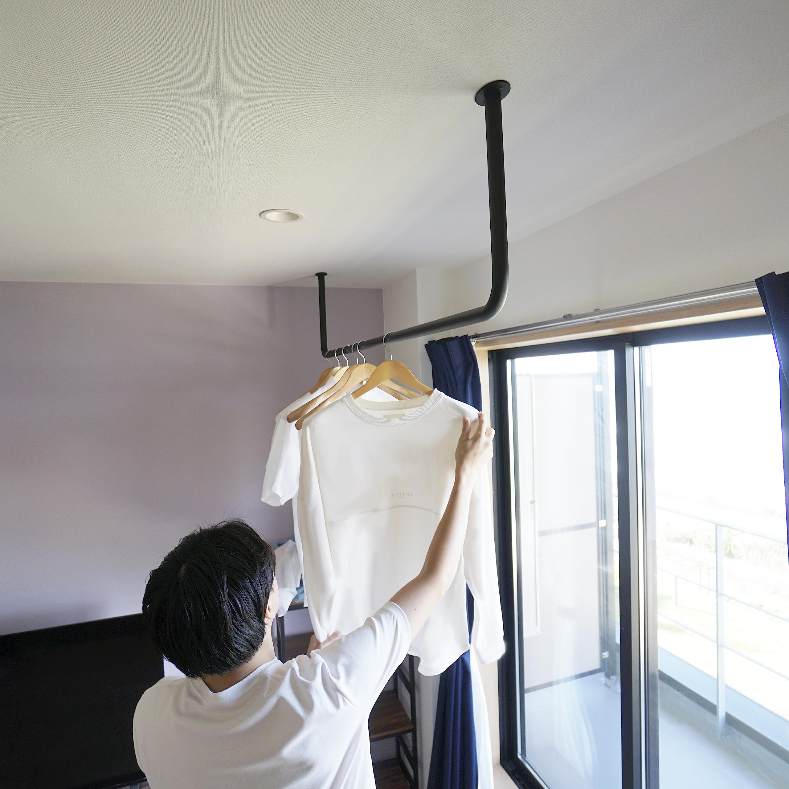 【新品】カツデン　ホスバ　1800mm Amazon.co.jp: カツデン(Katzden) 室内物干し Hosuba(ホスバ) 丸パイプ