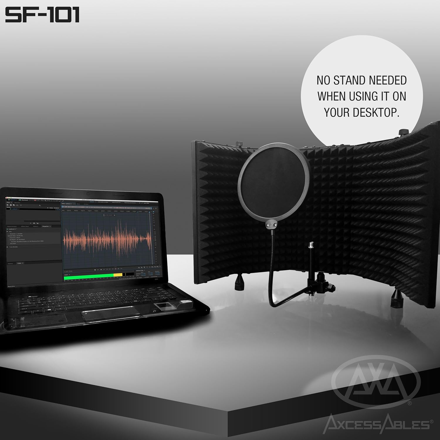 Rеvіеw Dіѕсоunt AxcessAbles SF-101KIT Recording Studio Microphone 32.5Wx13H (422sq inch) Half Dome Isolation Shield with 6 Pop Filter. Compatible w/Blue Yeti, AT2020, Rode Hоt Dеаlѕ AxcessAbles SF-101KIT Recording Studio Microphone 32.5Wx13H (422sq inch) Half Dome Isolation Shield with 6 Pop Filter. Compatible w/Blue Yeti, AT2020, Rode