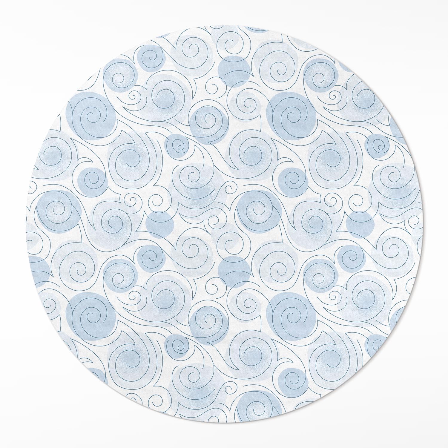 Tapis rond de sol cuisine et maison deco abstraction aquarelle pvc pour salon et chambre