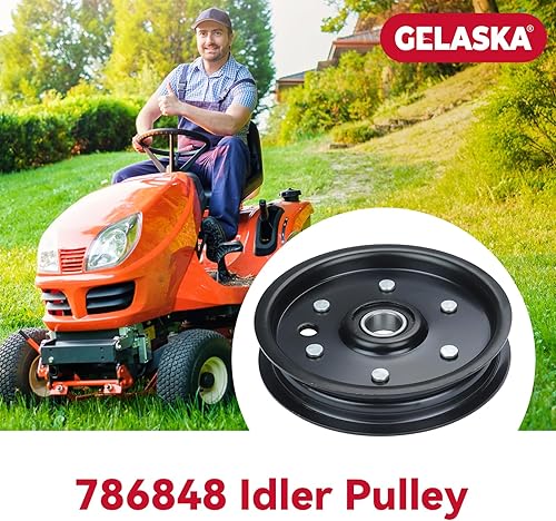 Miniatura 2 de GELASKA La polea tensora plana 786848 reemplaza a Excel Hustler 786848, 607525, Oregon 34-906, Rotary 14836 para cortadoras de césped FasTrak SD SDX