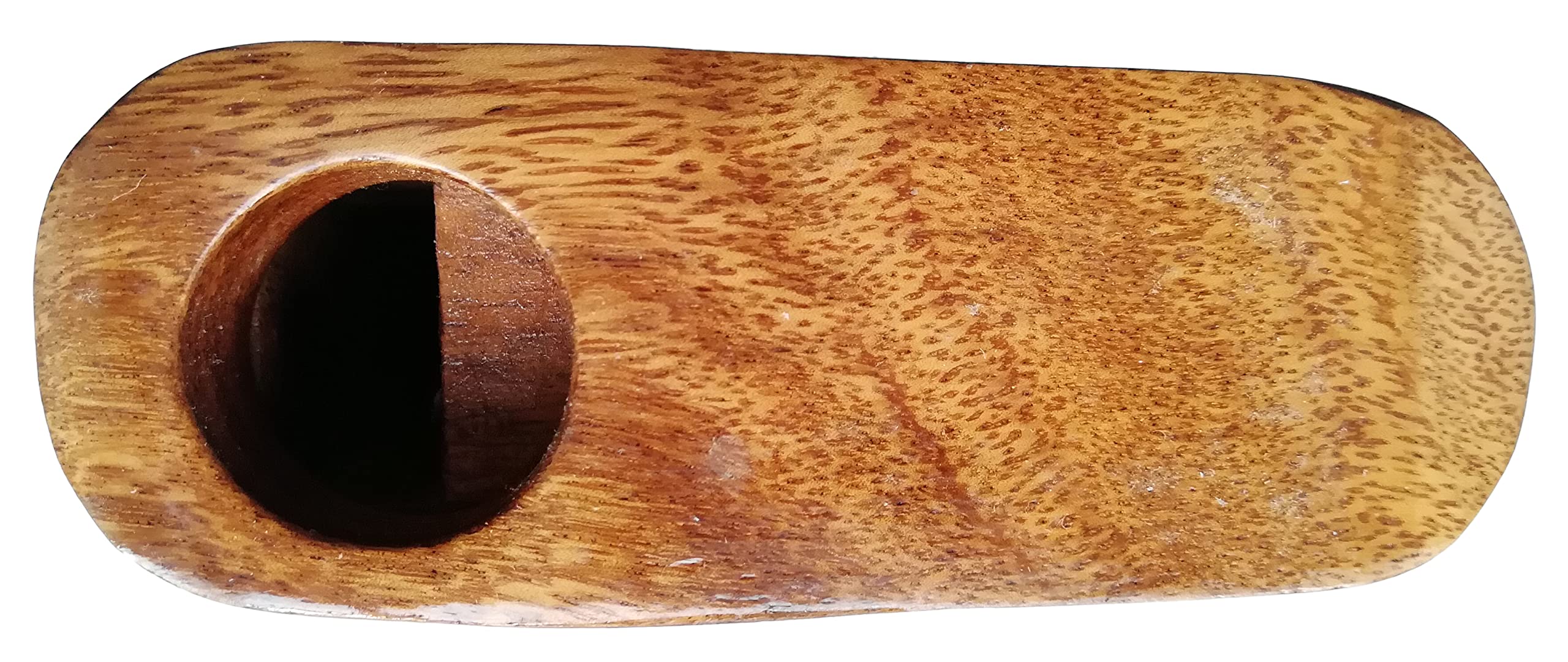Schönes rechteckiges Didgeridoo - Schnitzerei aus Holz als Geschenk-Idee zu Geburtstag Weihnachten zur Wand-Dekoration Musik-Instrument Handarbeit (Did06c (gelb-rot Blüte))