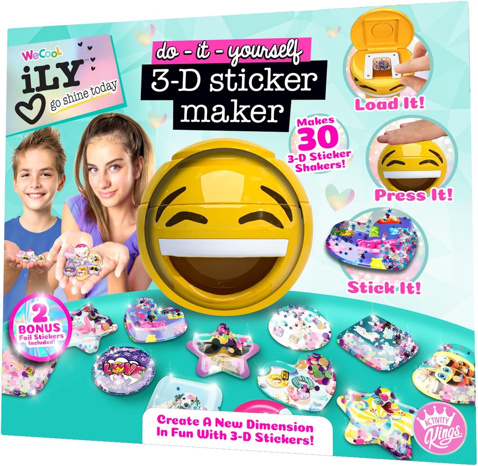 ACTIVITY KINGS ILY DIY 3-D Sticker Maker