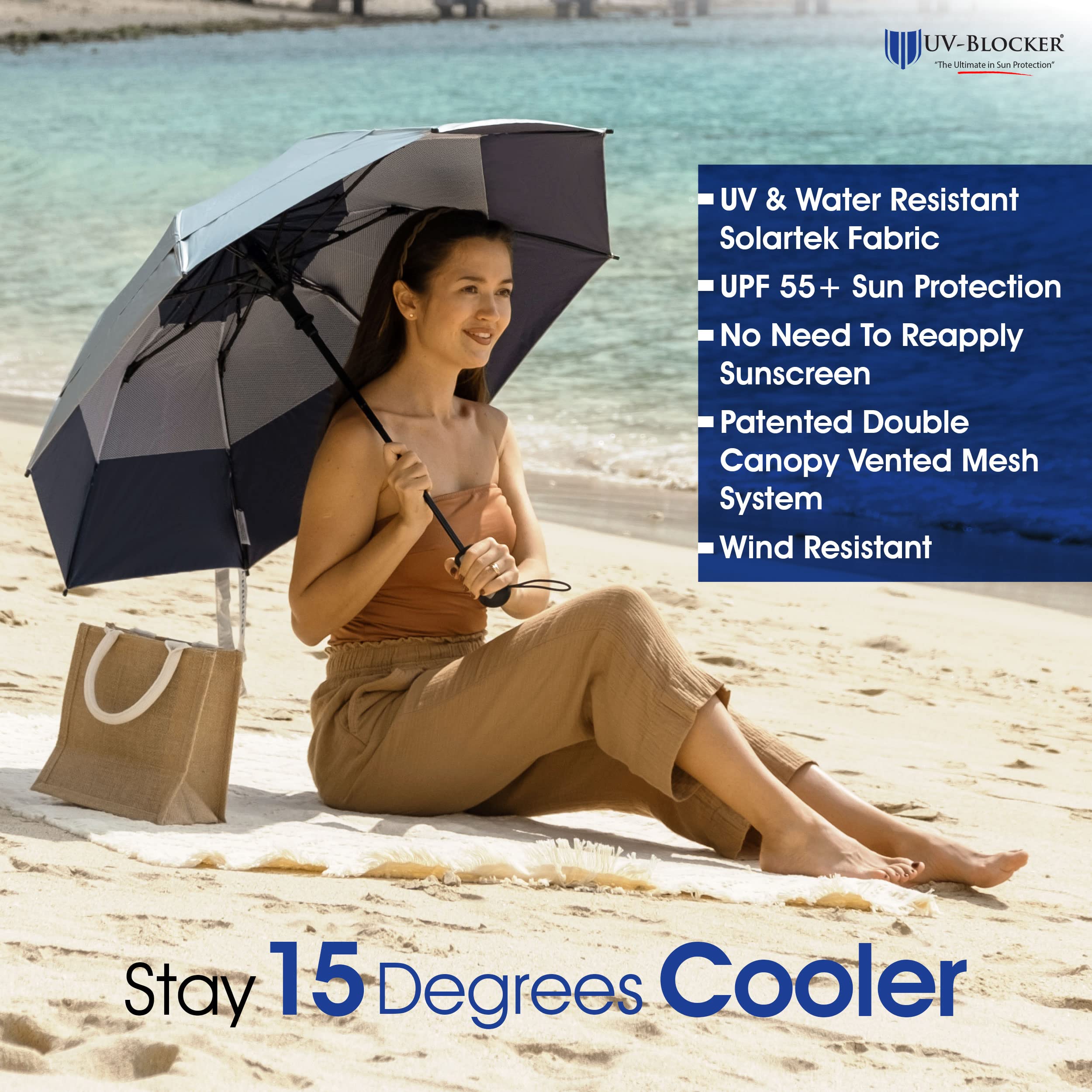 Parapluie Pliable à Changement De Couleur Activé Par L'eau - Protection UV, Revêtement Noir - Compact 3 Volets Pour Voyage