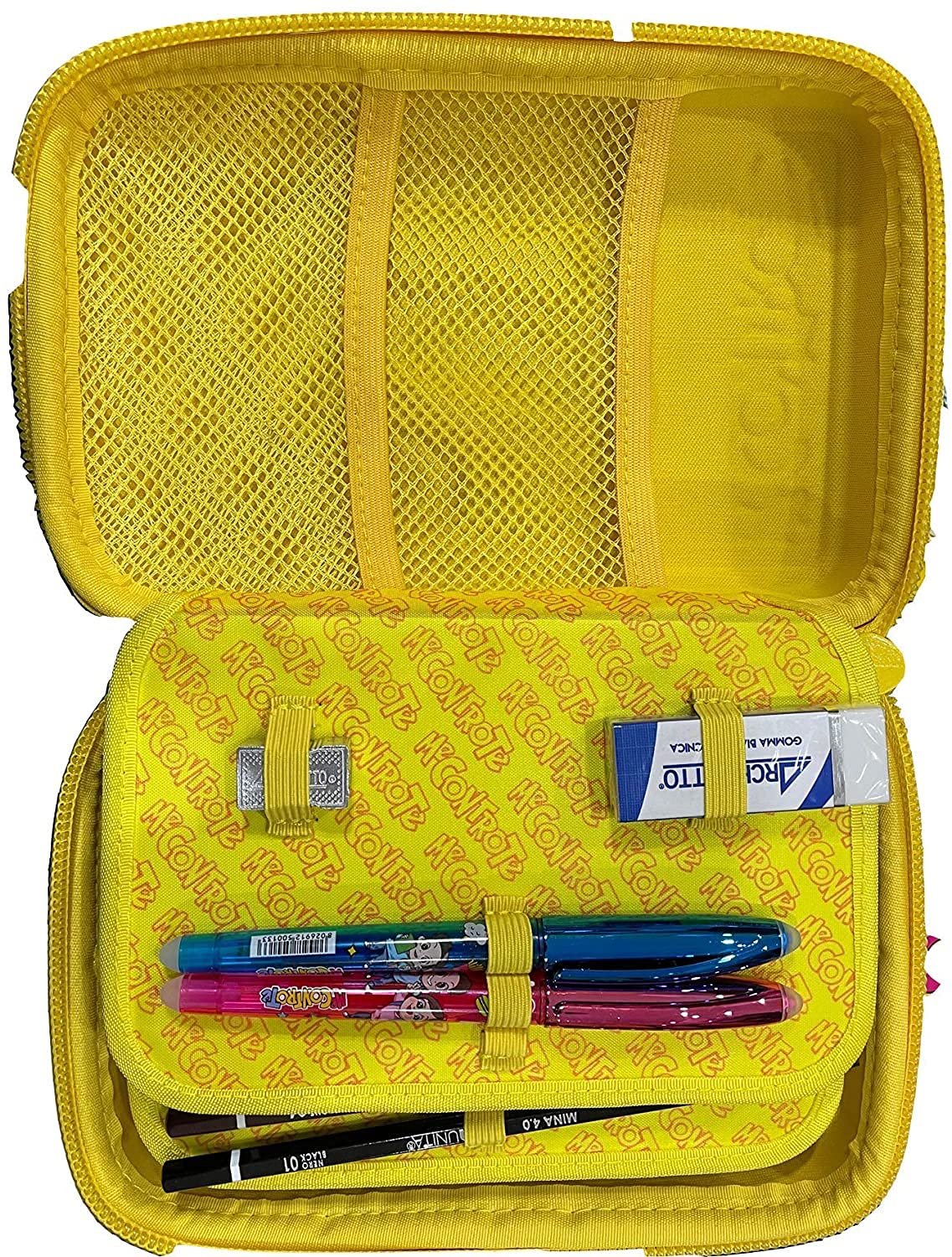 ME CONTRO TE ASTUCCIO ONE TIME RIGIDO COMPLETO CON UNA ZIP GRANDE COLORE ROSA LUI' E SOFI'