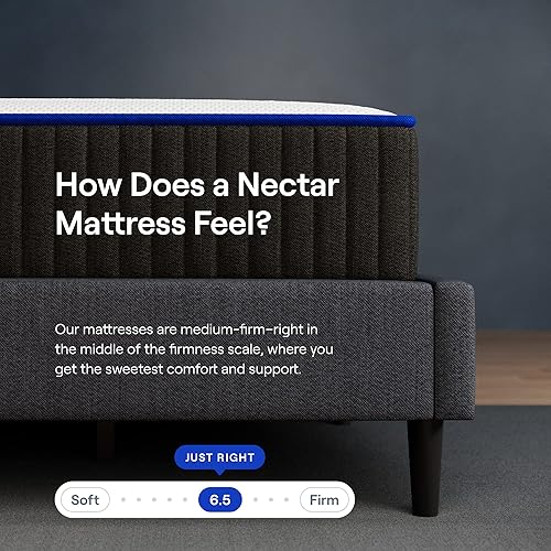 Miniatura 4 de Nectar Colchón híbrido individual XL de 12 pulgadas, espuma viscoelástica de gel de firmeza media, resortes de acero, tecnología de refrigeración,