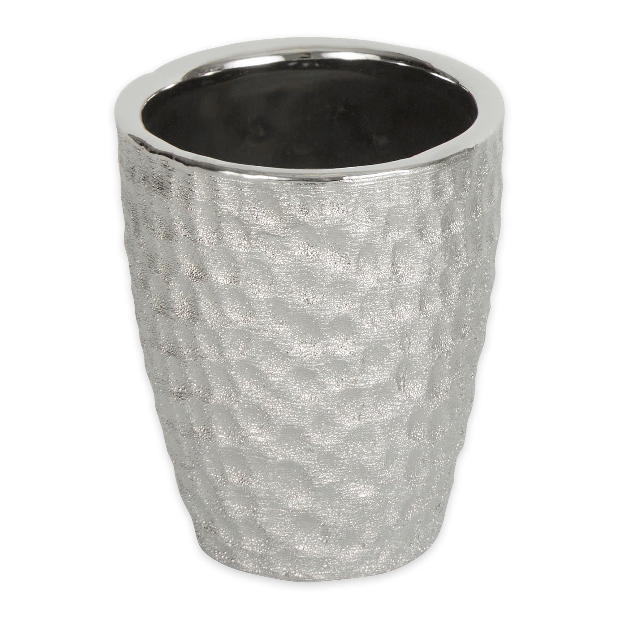 Tom młotkowany srebrny zestaw do kąpieli, porcelana, 8,6 cm x 8,6 cm x 18,7 cm