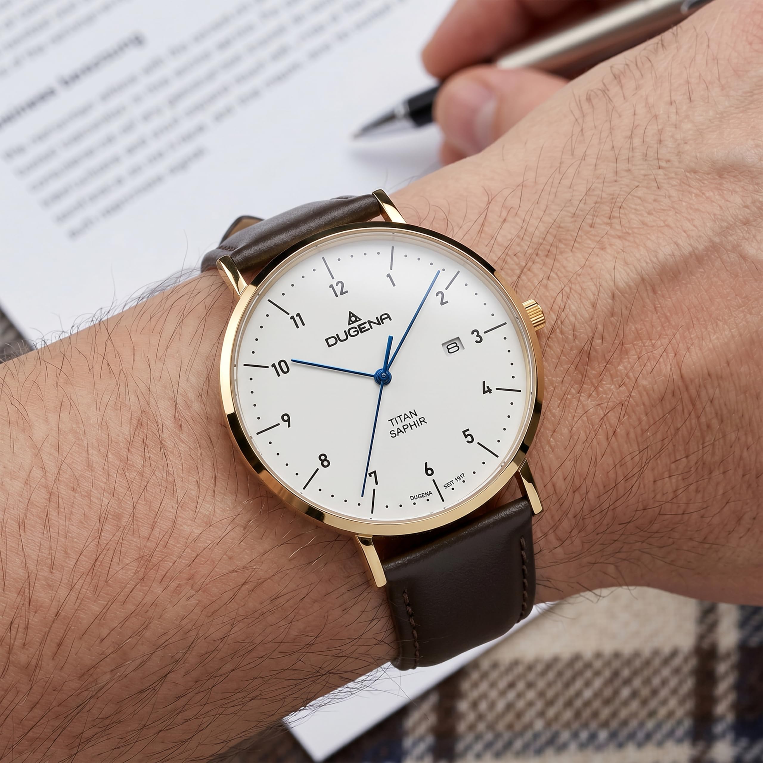 Dugena Stuttgart Herren-Armbanduhr Quarz