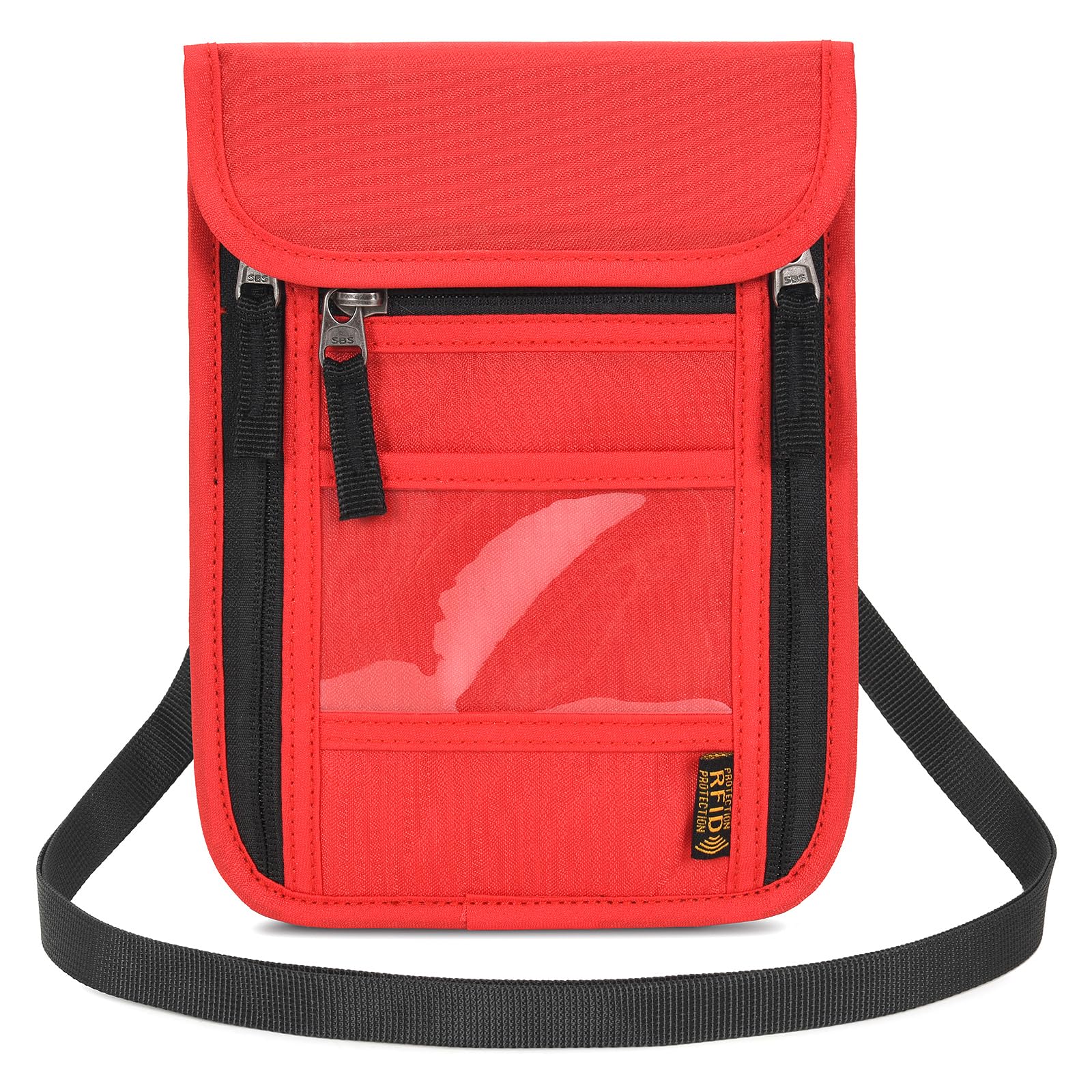 Neck Wallet Lightweight RFID Blocking Waterproof Travel Pouch Passport Wallets for Women Men