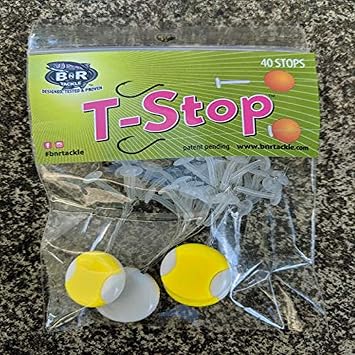 BNR Tackle Clear T Stops, Large