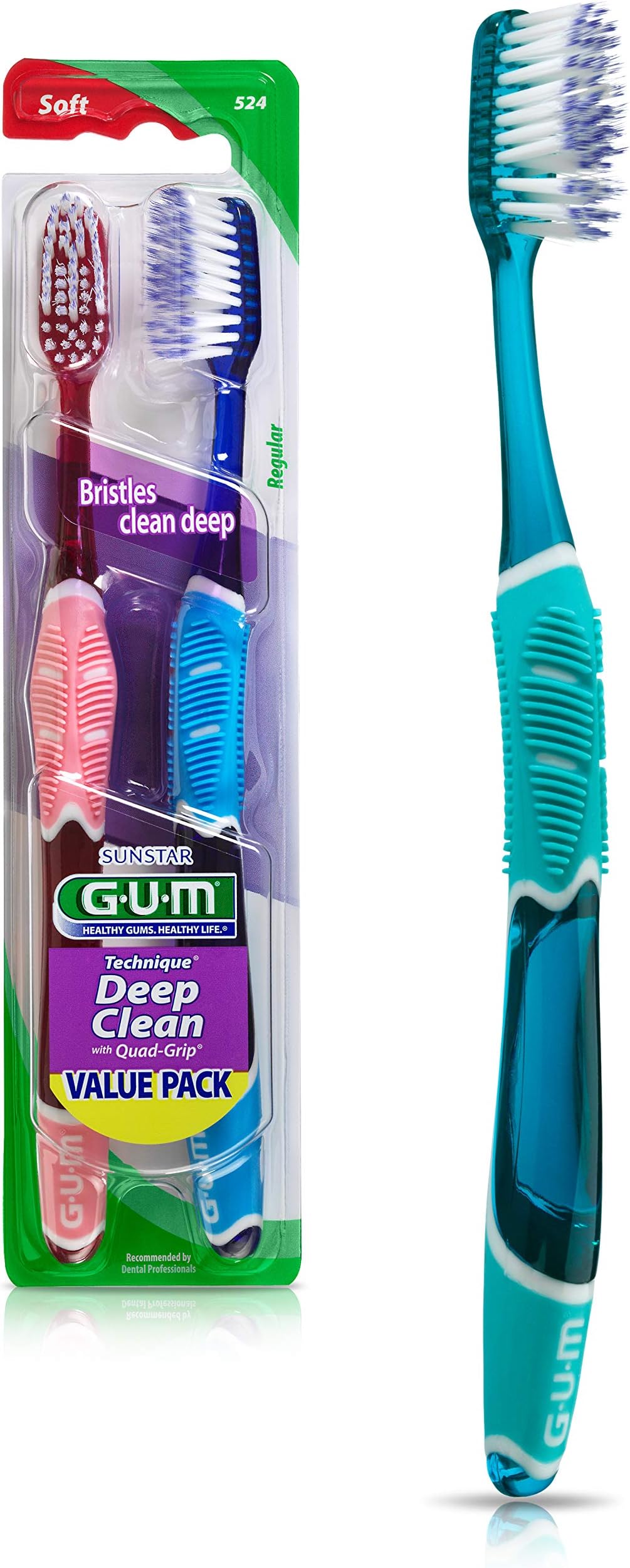 GUM Technique Deep Clean Toothbrush Compact Soft Soft