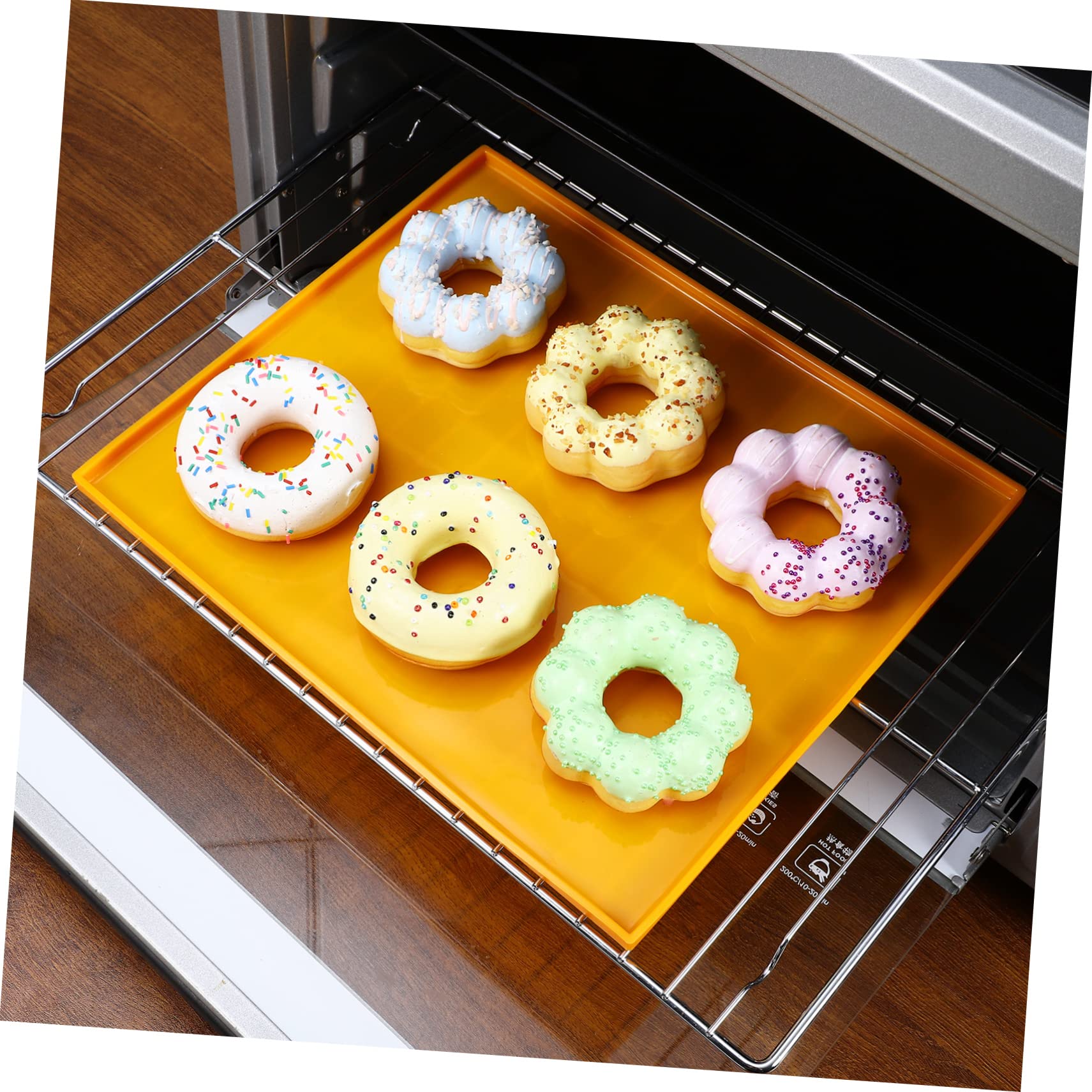 Silikon-backofenmatte mit Rand Antihaft-backblech für Küche Temperaturbeständig C bis C Wiederverwendbare Silikonmatte zum Backen Leicht zu Reinigen