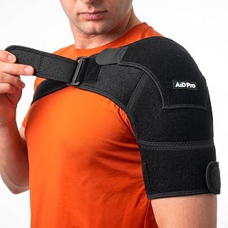 AidPRO Rotator Cuff Shoulder Brace for Men and Women Black, Universal Size - Amazon product rated Grade B