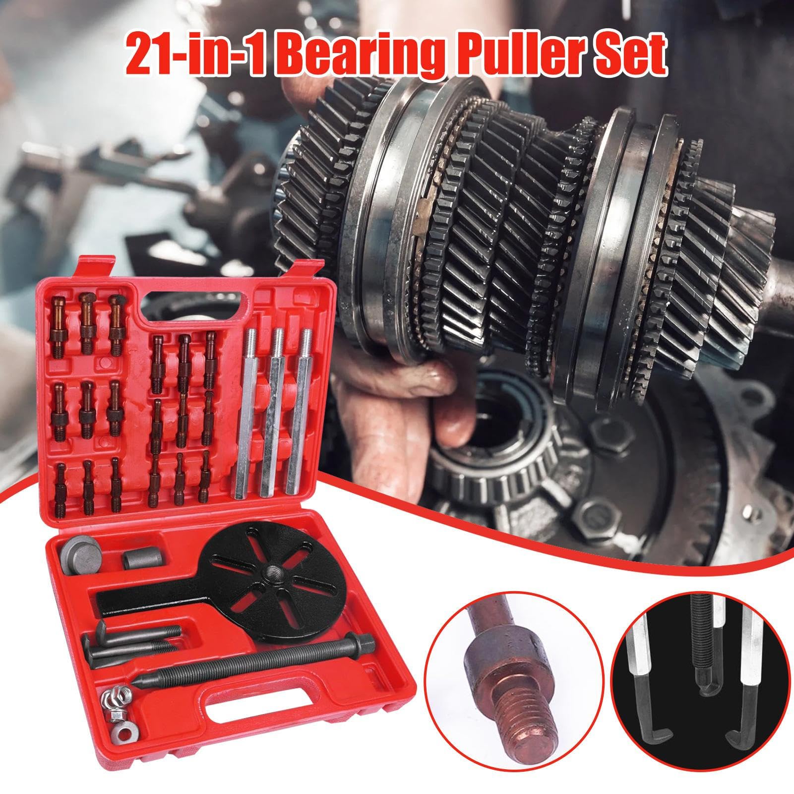 Estrattori Cuscinetti Divisore Esterno Rimozione | 21-in-1 Separatore Cuscinetti Per Ruote, Cambi, Attrezzature Meccaniche, SUV, RV, Camion, Veicolo, Trattore, Rimorchio