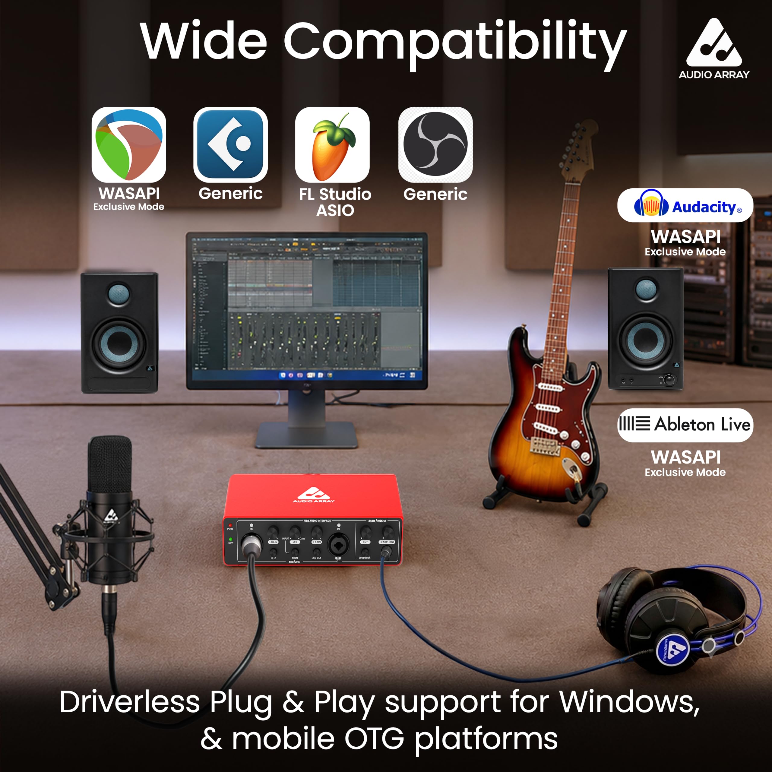 Audio Array AI-04 HD: Pro Audio Interface - 3yr Warranty -8 Audio Array AI-04 HD: Pro Audio Interface - 3yr Warranty -8
