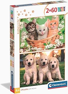 Comprar Clementoni - Puzzle Infantil 2X60 Piezas Noli Brothers In Fur, Puzzle Infantil Personajes Noli, 24820