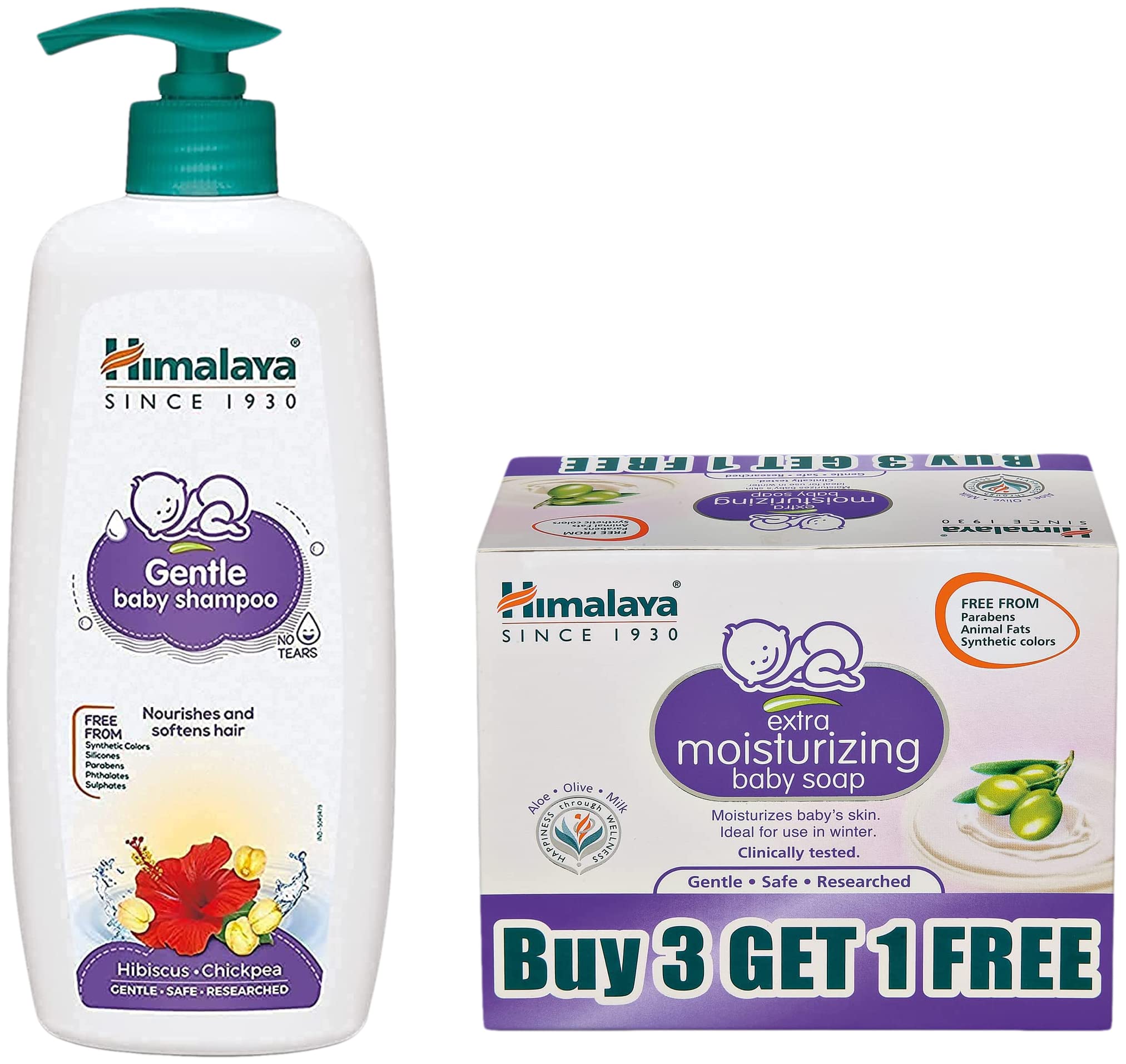 Himalaya Baby Shampoo (400 Ml) & Himalaya Extra Moisturizing Baby Soap (75G, Free) (B08Q15F2M2) Amazon Price History, Amazon Price Tracker