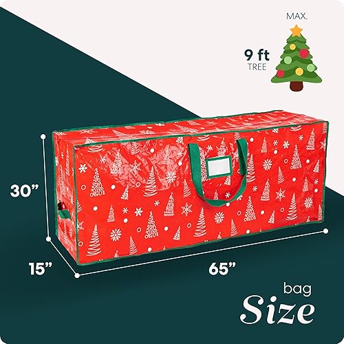 Miniatura 2 de Handy Laundry Christmas Tree Storage Bag - Stores 9 Foot Artificial Xmas Holiday Tree, Durable Waterproof Material, Zippered Bag, Carry Handles.