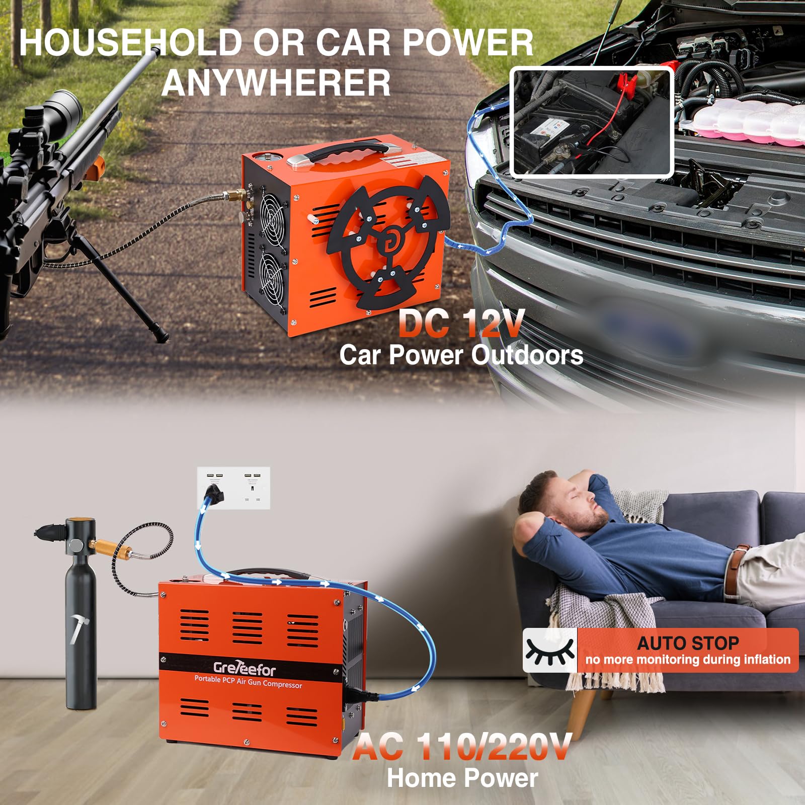 PCP Air Compressor 4500 PSI - Greteefor -4
