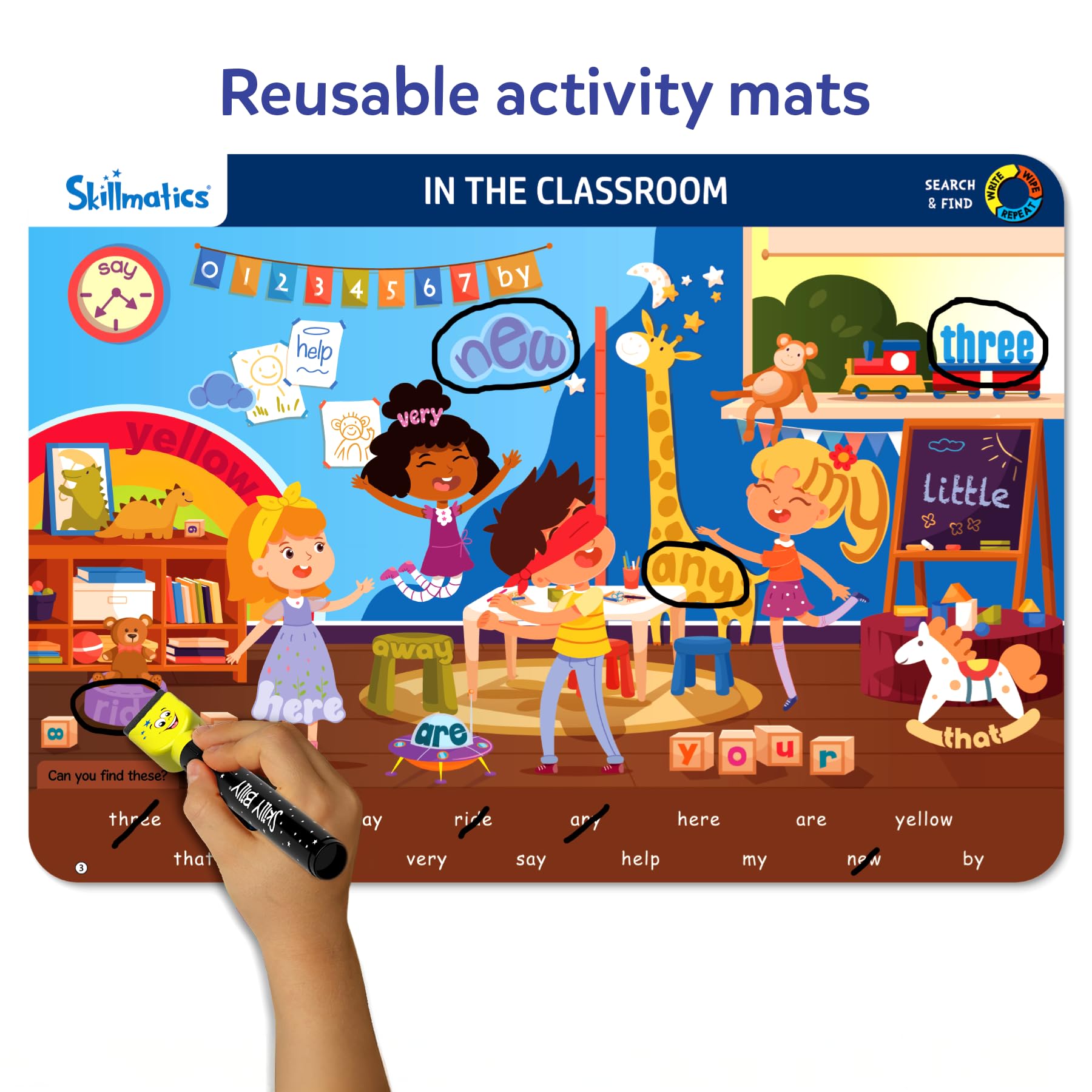 Skillmatics Search and Find β Sight Words, Reusable Activity Mats 2