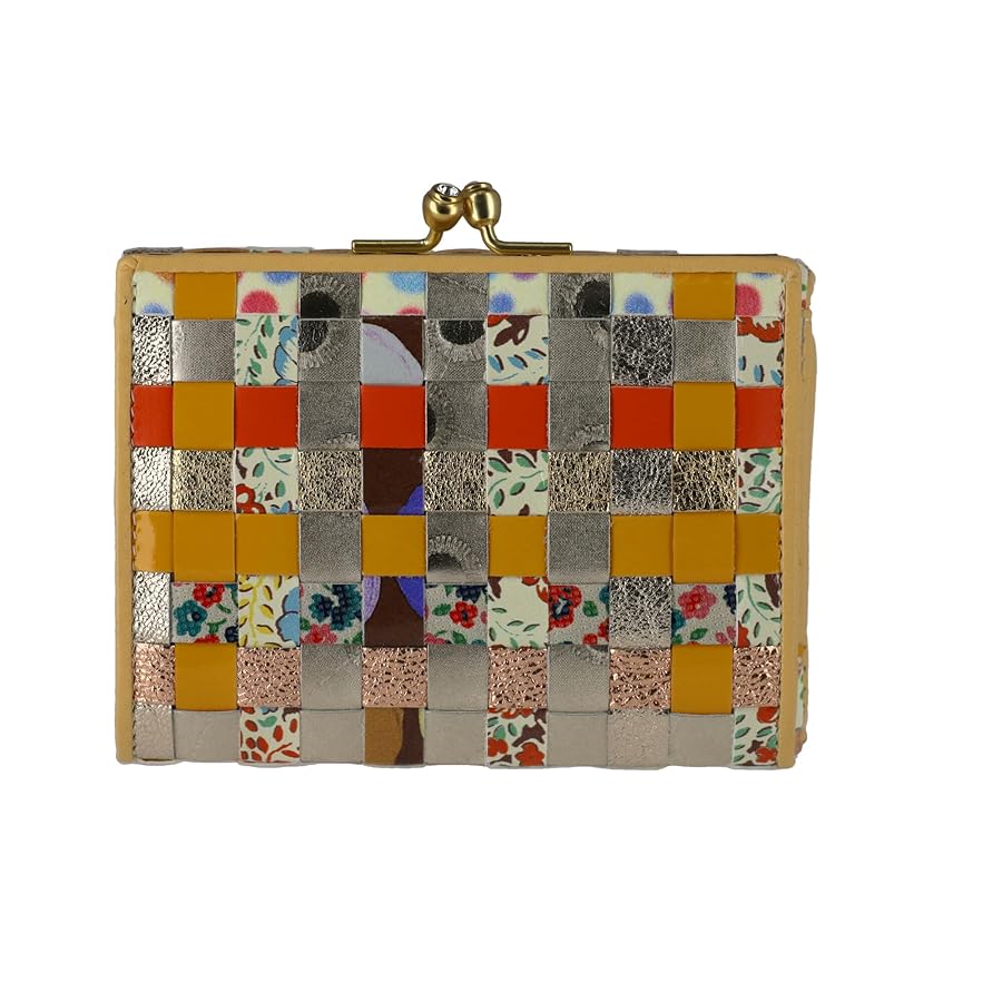 ツモリチサト 三つ折り財布 エポネコ メッシュ イエロー がま口　箱付き Amazon | [ツモリチサト] エポネコメッシュ がま口三つ折り財布