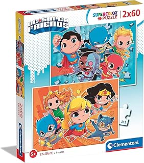 Comprar Clementoni - Puzzle Infantil 2 Puzzles de 60 Piezas Piezas DC Comics Super Friends- Desde 4 años (21624) The Forest Stewardship Council