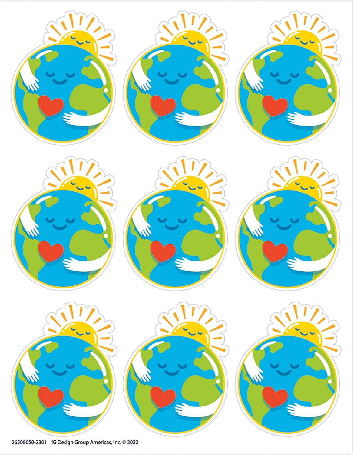 Eureka Earth Extra Large Stickers for Kids and
